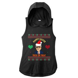 Happy Easter Trick Or Treat Antigreat Giftjoe Biden Funny Christmas Great Gift Ladies PosiCharge Tri-Blend Wicking Draft Hoodie Tank