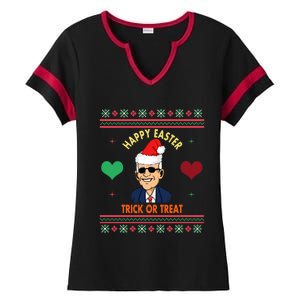 Happy Easter Trick Or Treat Antigreat Giftjoe Biden Funny Christmas Great Gift Ladies Halftime Notch Neck Tee