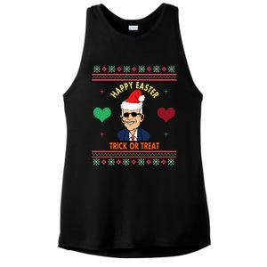 Happy Easter Trick Or Treat Antigreat Giftjoe Biden Funny Christmas Great Gift Ladies PosiCharge Tri-Blend Wicking Tank