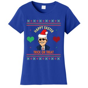 Happy Easter Trick Or Treat Antigreat Giftjoe Biden Funny Christmas Great Gift Women's T-Shirt