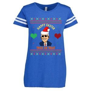 Happy Easter Trick Or Treat Antigreat Giftjoe Biden Funny Christmas Great Gift Enza Ladies Jersey Football T-Shirt