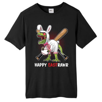 Happy Eastrawr T Rex Dinosaur Easter Bunny Egg Baseball Meaningful Gift Tall Fusion ChromaSoft Performance T-Shirt