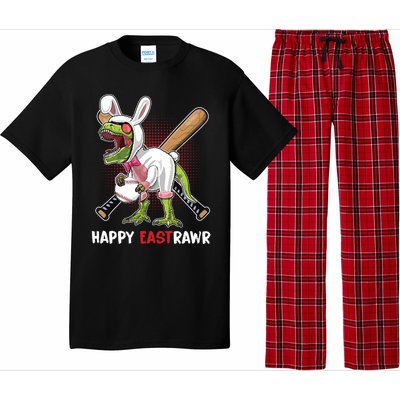 Happy Eastrawr T Rex Dinosaur Easter Bunny Egg Baseball Meaningful Gift Pajama Set