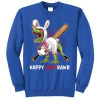 Happy Eastrawr T Rex Dinosaur Easter Bunny Egg Baseball Meaningful Gift Sweatshirt