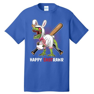 Happy Eastrawr T Rex Dinosaur Easter Bunny Egg Baseball Meaningful Gift Tall T-Shirt