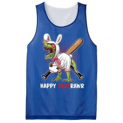 Happy Eastrawr T Rex Dinosaur Easter Bunny Egg Baseball Meaningful Gift Mesh Reversible Basketball Jersey Tank