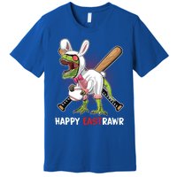 Happy Eastrawr T Rex Dinosaur Easter Bunny Egg Baseball Meaningful Gift Premium T-Shirt