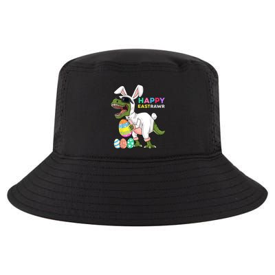 Happy Eastrawr T Rex Easter Bunny Dinosaur Eggs Boy kid Cool Comfort Performance Bucket Hat