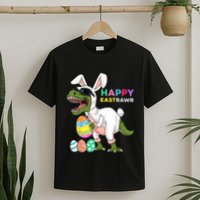 Happy Eastrawr T Rex Easter Bunny Dinosaur Eggs Boy kid T-Shirt