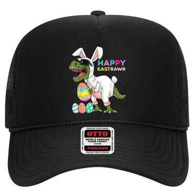 Happy Eastrawr T Rex Easter Bunny Dinosaur Eggs Boy kid Trucker Hat