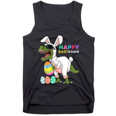 Happy Eastrawr T Rex Easter Bunny Dinosaur Eggs Boy kid Tank Top