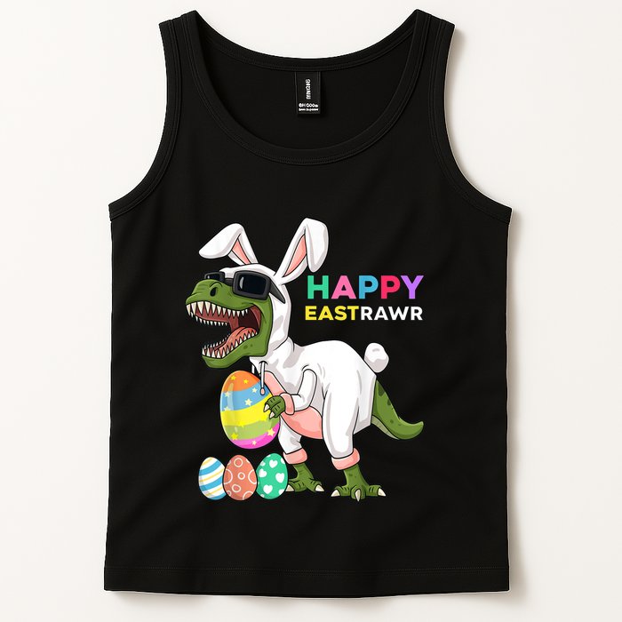 Happy Eastrawr T Rex Easter Bunny Dinosaur Eggs Boy kid Tank Top