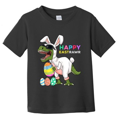 Happy Eastrawr T Rex Easter Bunny Dinosaur Eggs Boy kid Toddler T-Shirt