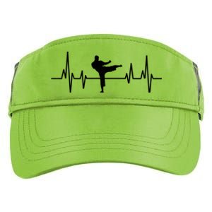 Heartbeat Ecg Taekwondo Player Martial Arts Tkd Great Gift Adult Drive Performance Visor