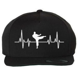 Heartbeat Ecg Taekwondo Player Martial Arts Tkd Great Gift Wool Snapback Cap