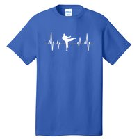 Heartbeat Ecg Taekwondo Player Martial Arts Tkd Great Gift Tall T-Shirt