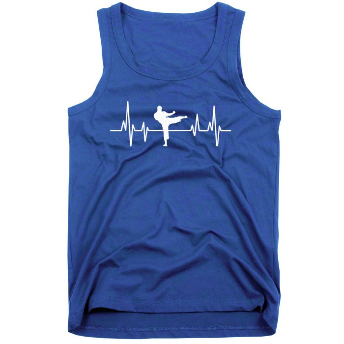 Heartbeat Ecg Taekwondo Player Martial Arts Tkd Great Gift Tank Top