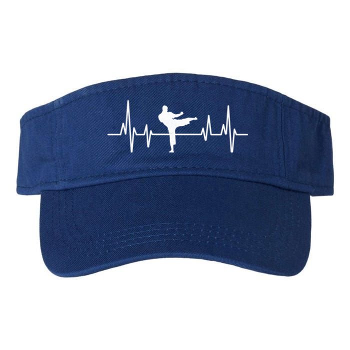 Heartbeat Ecg Taekwondo Player Martial Arts Tkd Great Gift Valucap Bio-Washed Visor