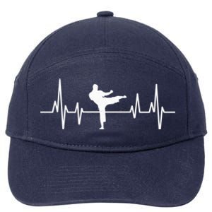 Heartbeat Ecg Taekwondo Player Martial Arts Tkd Great Gift 7-Panel Snapback Hat