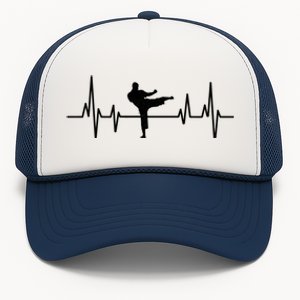 Heartbeat Ecg Taekwondo Player Martial Arts Tkd Great Gift Trucker Hat