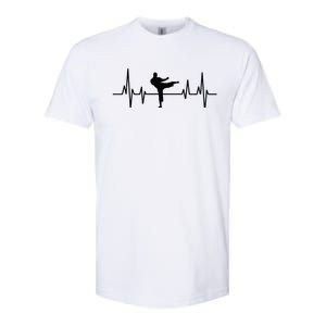 Heartbeat Ecg Taekwondo Player Martial Arts Tkd Great Gift Softstyle CVC T-Shirt