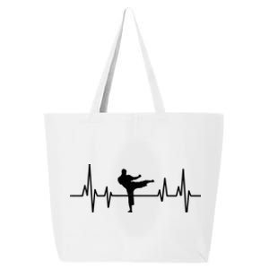 Heartbeat Ecg Taekwondo Player Martial Arts Tkd Great Gift 25L Jumbo Tote