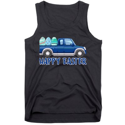 Happy Easter Truck Funny Easter Egg Hunting Tank Top