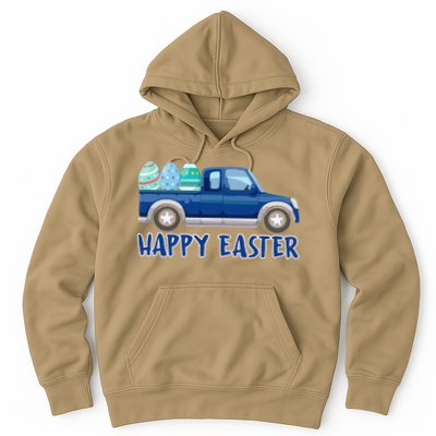 Happy Easter Truck Funny Easter Egg Hunting Hoodie