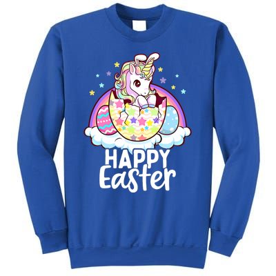 Happy Easter Unicorn Bunny Easter Eggs Cute Gift Sweatshirt