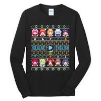 hololive English Ugly Christmas Sweater,Long Sleeve, (Gray) Tall Long Sleeve T-Shirt