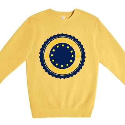 Howexpert European Union/europe Day Funny Gift/gift/clothes Gift Premium Crewneck Sweatshirt