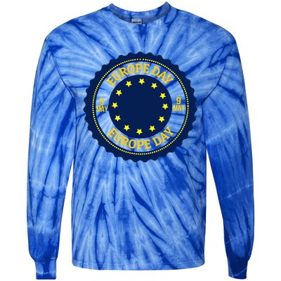 Howexpert European Union/europe Day Funny Gift/gift/clothes Gift Tie-Dye Long Sleeve Shirt