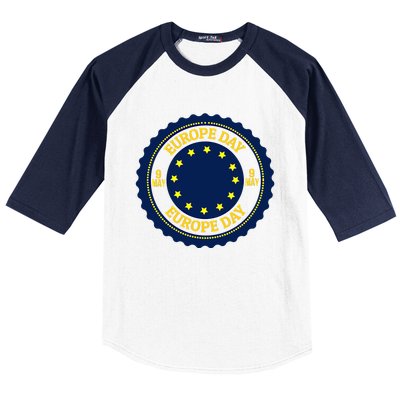 Howexpert European Union/europe Day Funny Gift/gift/clothes Gift Baseball Sleeve Shirt