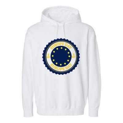 Howexpert European Union/europe Day Funny Gift/gift/clothes Gift Garment-Dyed Fleece Hoodie