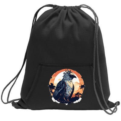 Harpy Eagle Vintage Illustration Sweatshirt Cinch Pack Bag