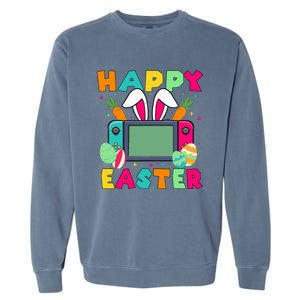 Happy Easter Video Game Bunny Gaming Garment-Dyed Sweatshirt