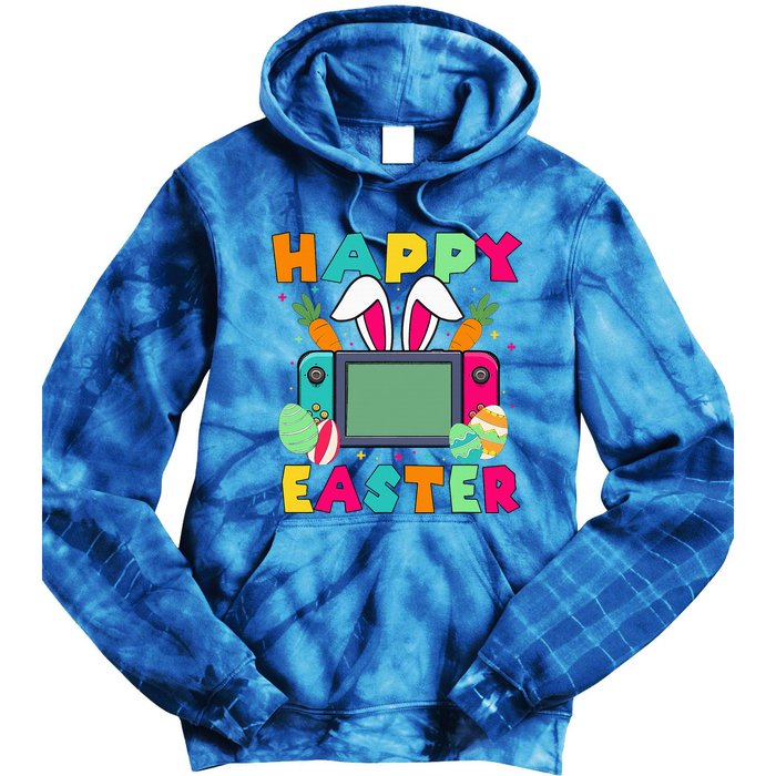 Happy Easter Video Game Bunny Gaming Tie Dye Hoodie