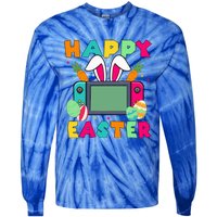 Happy Easter Video Game Bunny Gaming Tie-Dye Long Sleeve Shirt