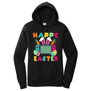 Happy Easter Video Game Bunny Gaming Controller Women's Pullover Hoodie