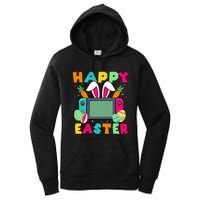 Happy Easter Video Game Bunny Gaming Controller Women's Pullover Hoodie