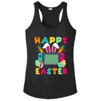 Happy Easter Video Game Bunny Gaming Controller Ladies PosiCharge Competitor Racerback Tank