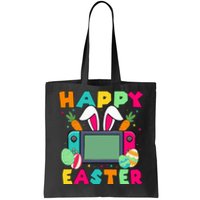 Happy Easter Video Game Bunny Gaming Controller Tote Bag