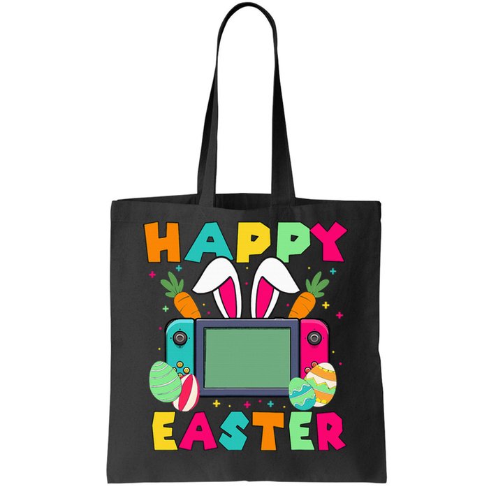 Happy Easter Video Game Bunny Gaming Controller Tote Bag