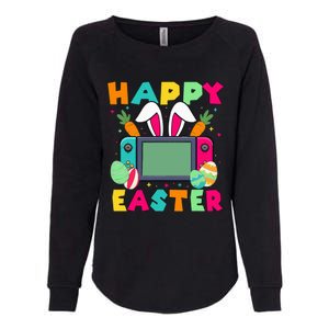 Happy Easter Video Game Bunny Gaming Controller Womens California Wash Sweatshirt