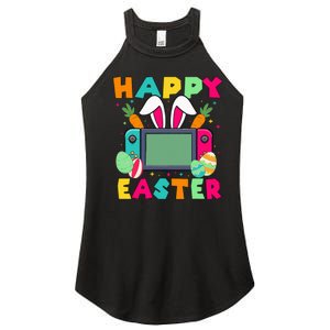 Happy Easter Video Game Bunny Gaming Controller Women's Perfect Tri Rocker Tank