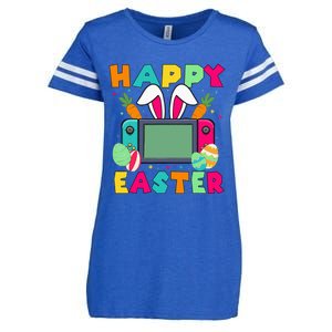 Happy Easter Video Game Bunny Gaming Controller Enza Ladies Jersey Football T-Shirt