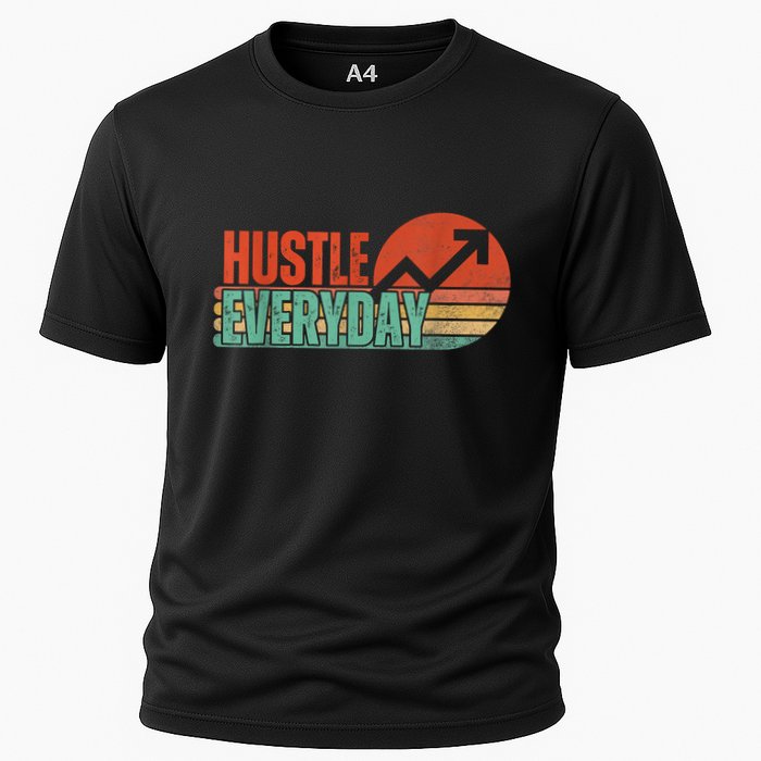 Hustle Everyday Work Hard Successful Entrepreneur Cooling Performance Crew T-Shirt
