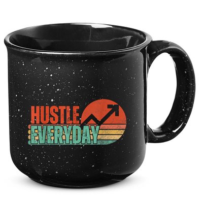 Hustle Everyday Work Hard Successful Entrepreneur 15oz Campfire Ceramic Mug