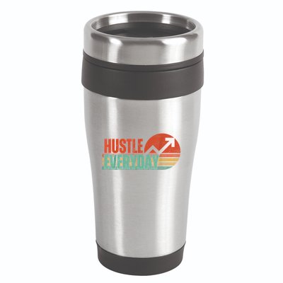Hustle Everyday Work Hard Successful Entrepreneur 16oz Travel Tumbler