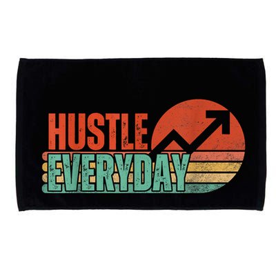 Hustle Everyday Work Hard Successful Entrepreneur Microfiber Hand Towel